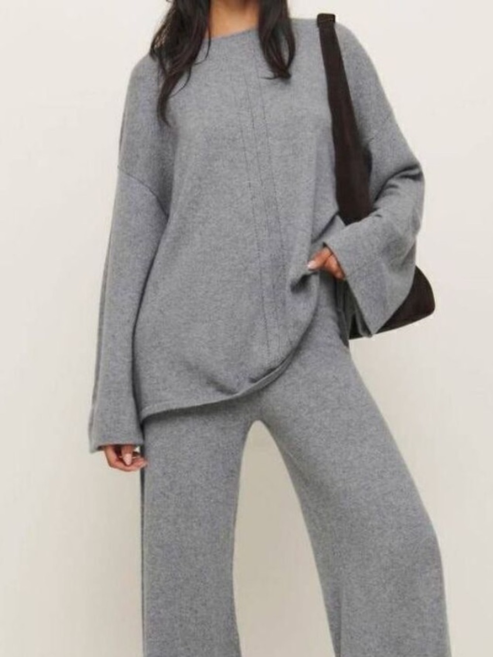 REFORMATION x Kacey Musgraves Silver Lining Cashmere Sweater Gray XS Minimalist